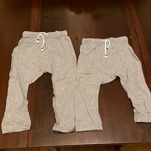Linen blend grey H&M toddler pants
